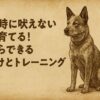 災害時に吠えないように育てるトレーニング