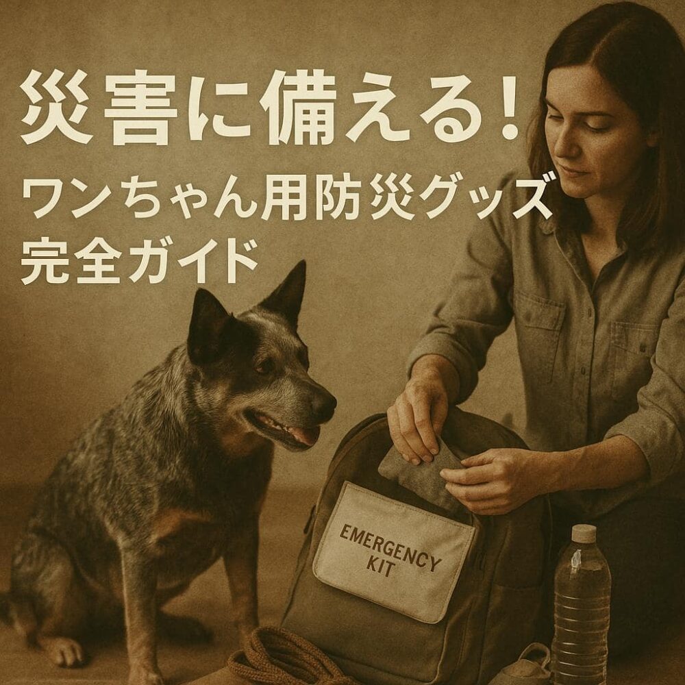 犬用の防災バックを作る飼い主