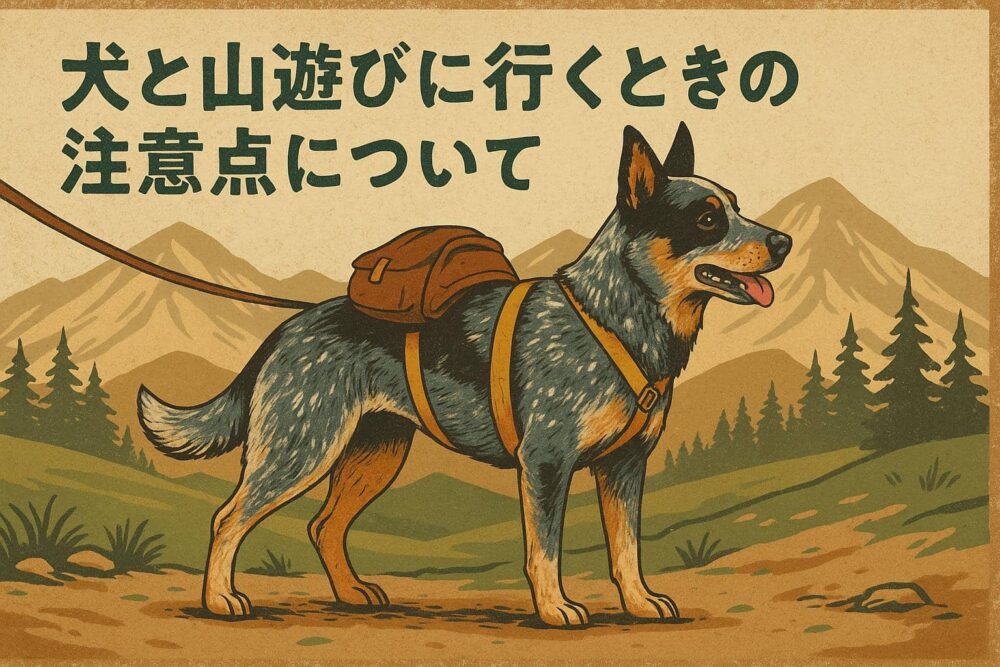 犬と山遊びに行く時の注意点について