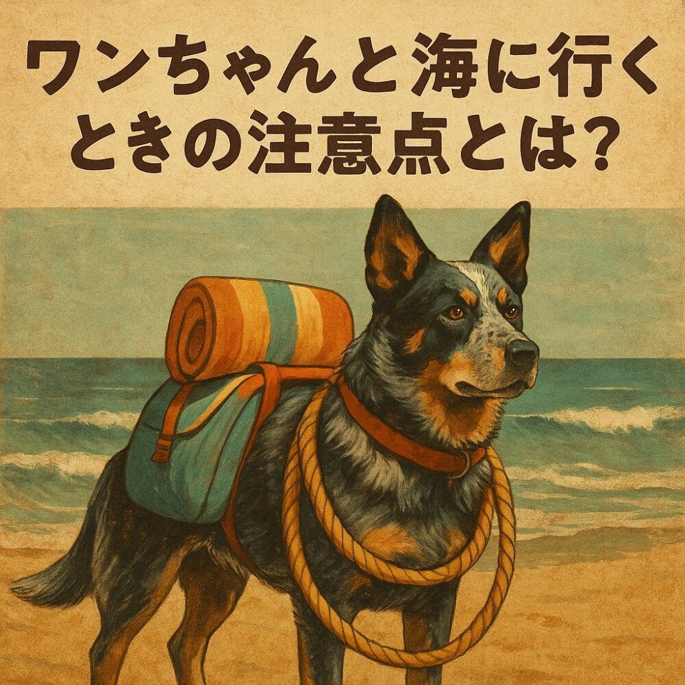 犬と海へ遊びに行く時の注意点
