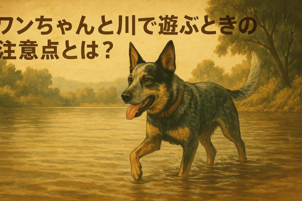 犬と川で遊ぶ時の注意点とは